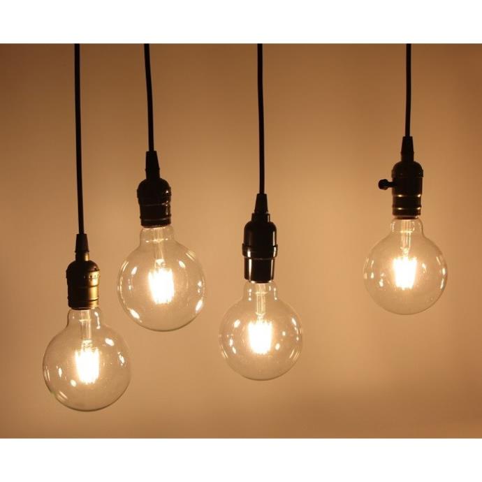 Dây Đèn Thả Cổ Điển Vintage Bóng Đèn Tròn Edison G95 8W HL Lighting