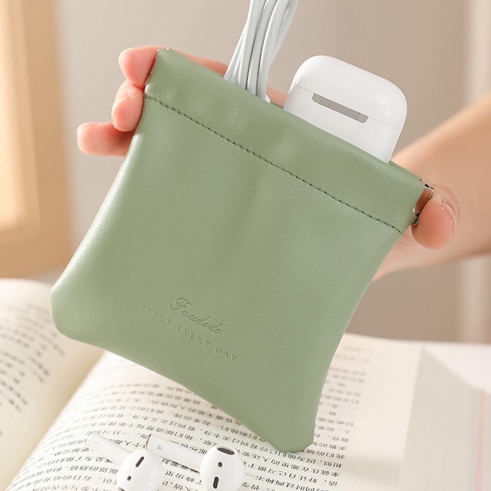1 Túi Da PU Mini Đựng Mỹ Phẩm Son Môi Tiện Dụng