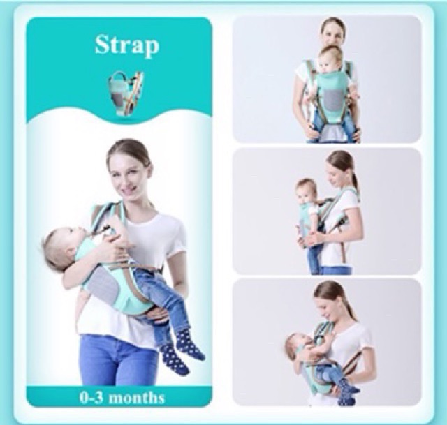 Địu ngồi trẻ em BabyLab chính hãng <ko hộp>- có ghế chống gù