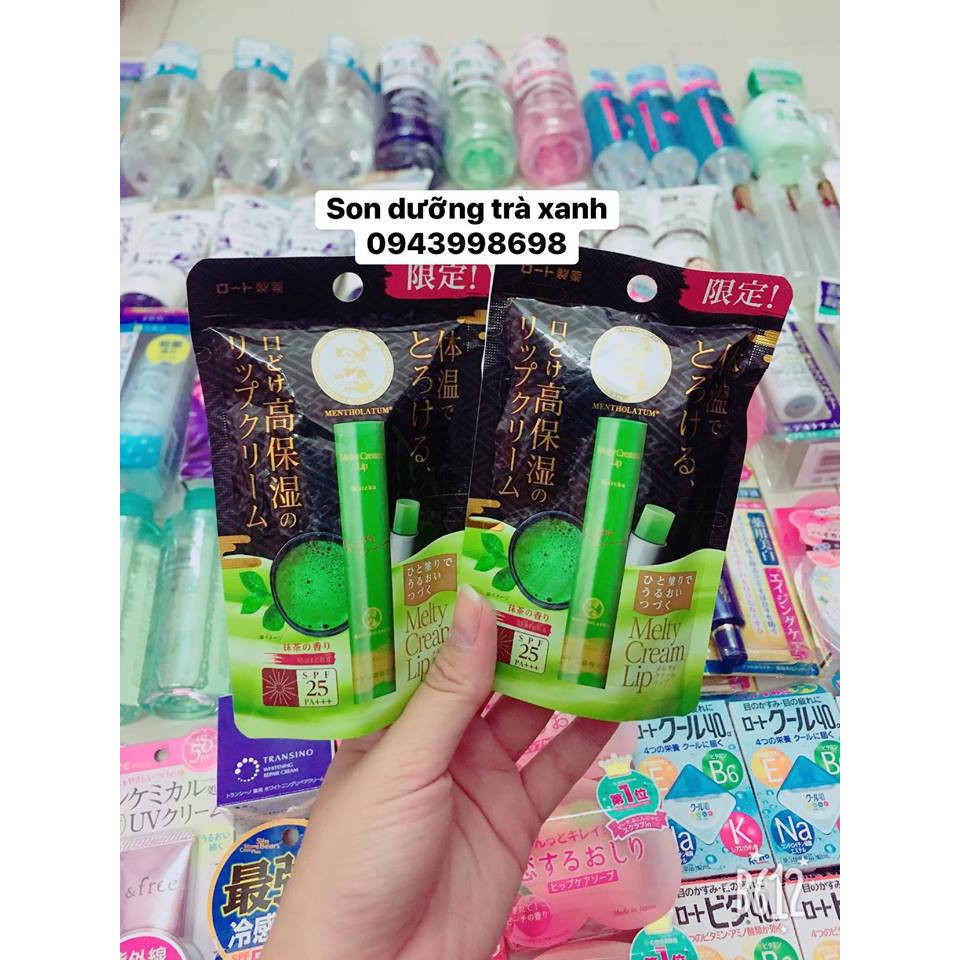 Son dưỡng môi trà xanh Rohto hot mới ra luôn