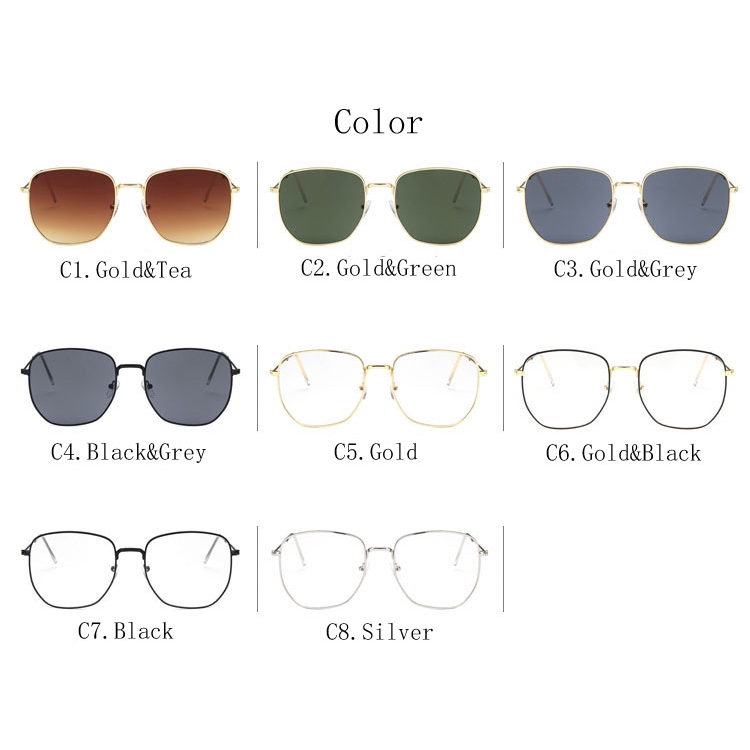 Kính mát nam nữ gọng vuông phong cách retro Samjune