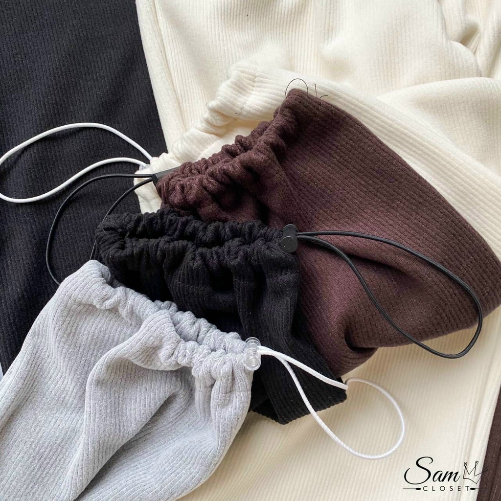 Quần jogger nhung tăm nữ dây rút gấu thời trang Quảng Châu - GUEM Clothes | BigBuy360 - bigbuy360.vn