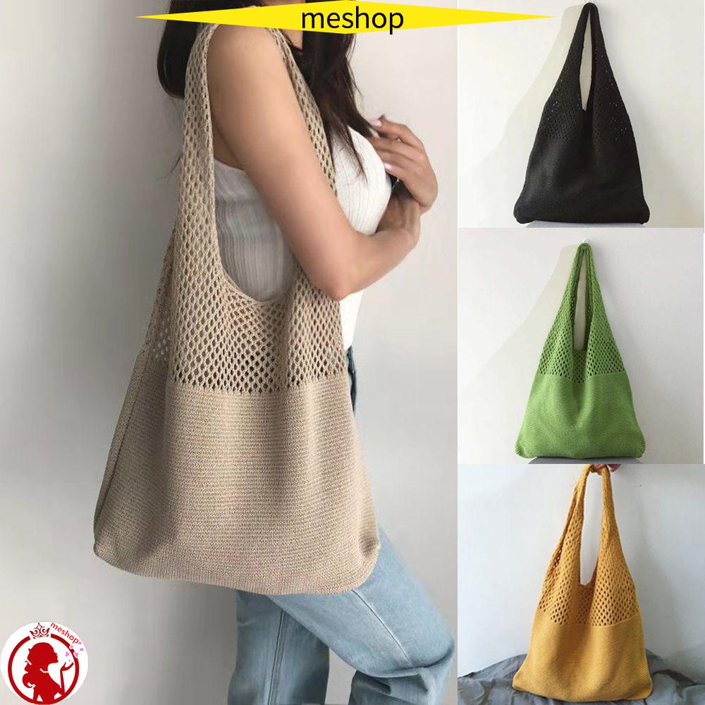 Túi Xách Tote Dệt Kim Đeo Vai Thời Trang