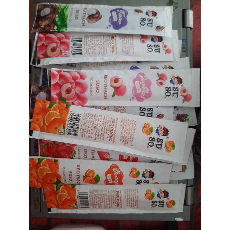 Combo 5 chiếc kẹo thạch suso chiếc dài 6 vị