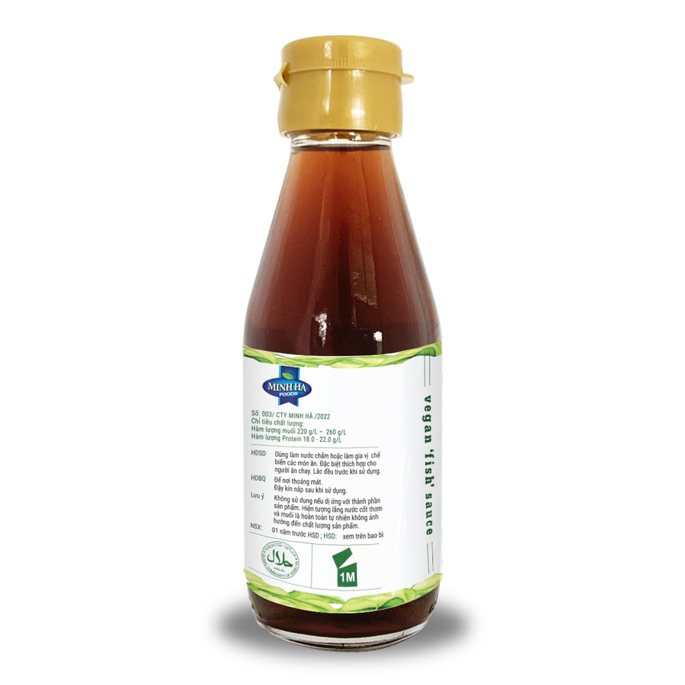 Nước mắm chay nguyên chất 180ml - Thương hiệu Nhất Tâm