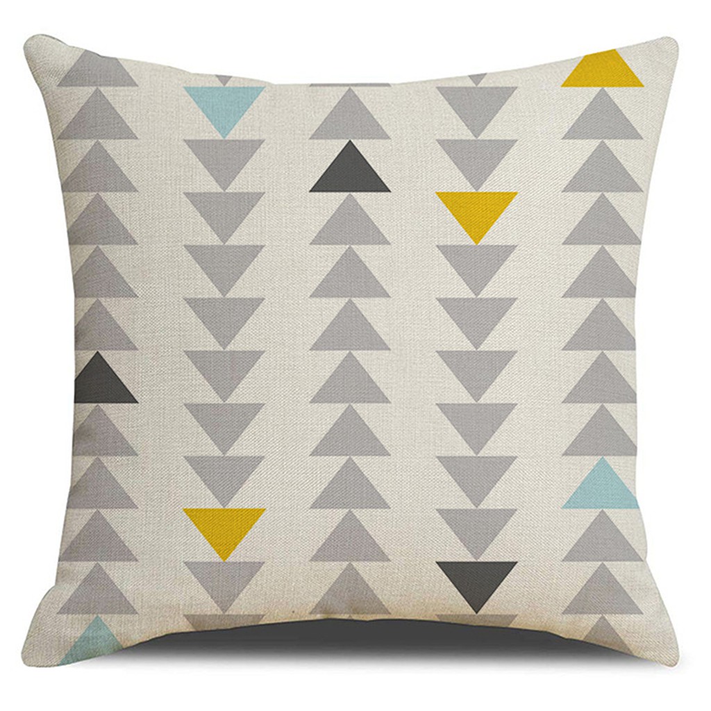 Cotton linen Geometric pillowcase40x40,45x45.50x50,60x60,sofa cushion cover.Home Decor pillow cover.