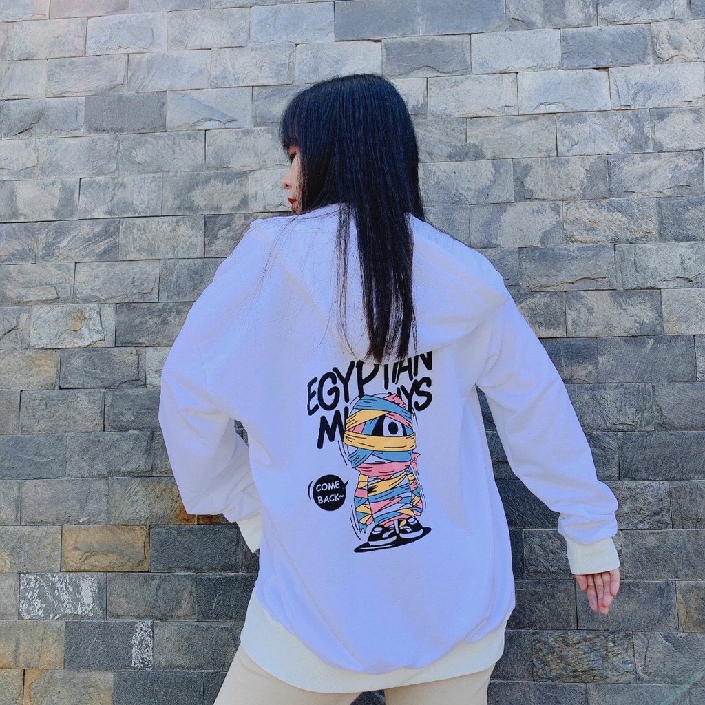 Áo khoác hoodie 123SHOP In Hình xác ướp form rộng, dành cho nam cho nữ chất nỉ ngoại phong cách Unisex ulzzang | BigBuy360 - bigbuy360.vn