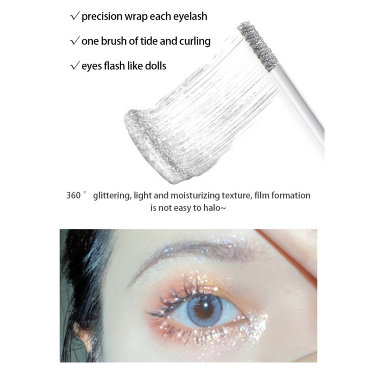 Mascara nhiều màu sắc lấp lánh uốn cong và kéo dài lông mi không nhuộm MK
 | BigBuy360 - bigbuy360.vn