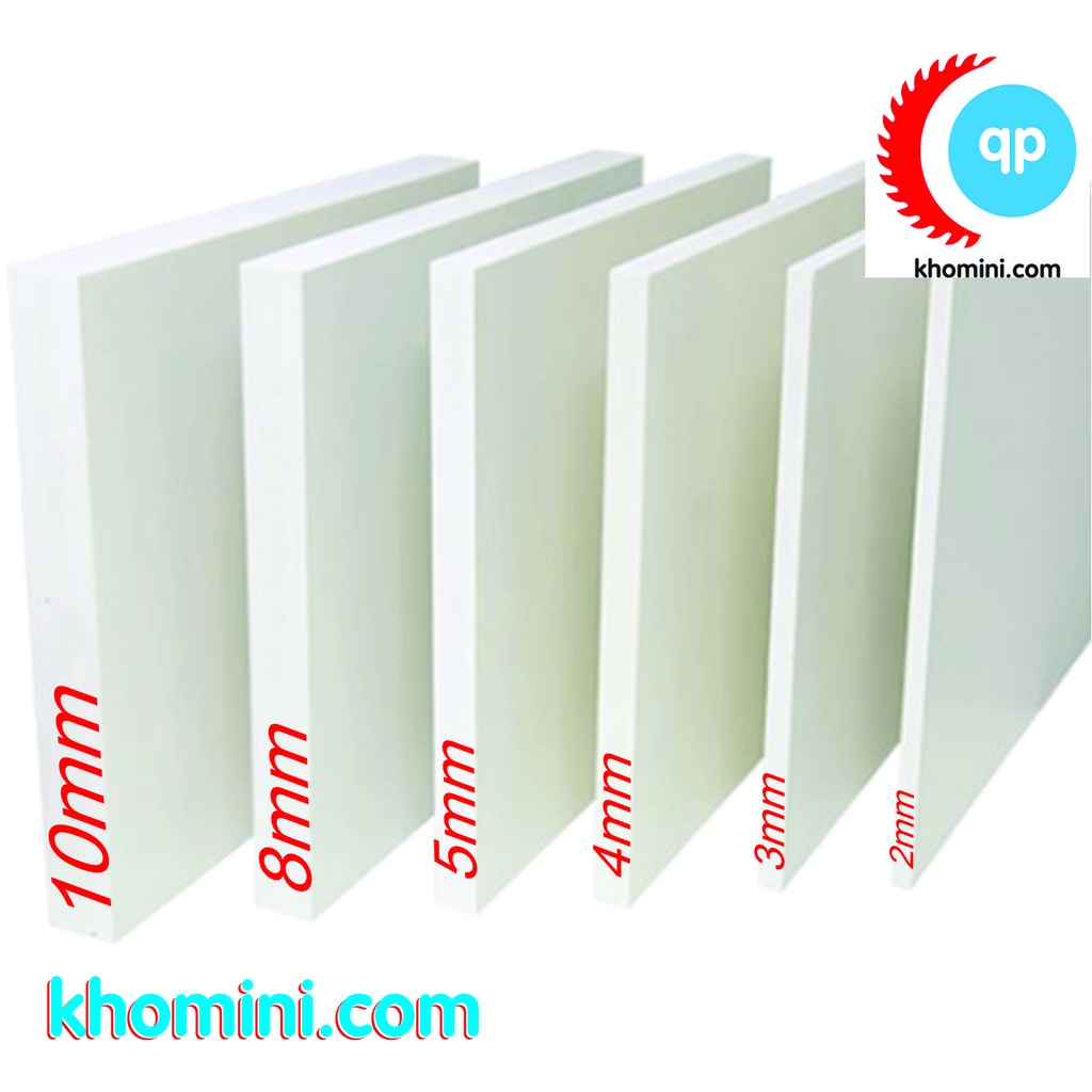 Tấm Fomex A2 - PVC Foam - 40x60cm, Dày - 2, 3, 5, 8, 10mm - Bìa làm Nội thất, mô hình Hanmade, Kiến trúc, Tàu thuyền