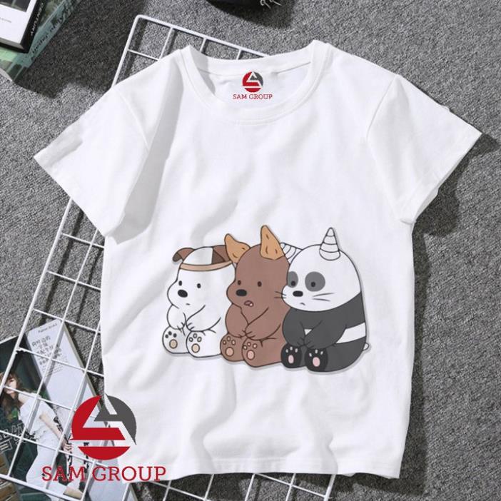 (SALE HOT) Áo 3 Con Gấu We Are Bear Dành Cho Bé Trai Bé Gái Đủ Size