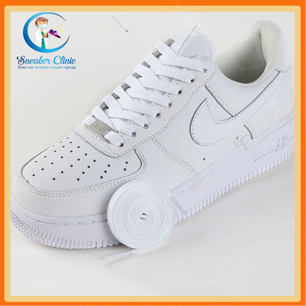 Dây Giày Thể Thao Sneaker Dẹp Nam Nữ Chính Hãng Bản Đẹp 2 Màu Đen Trắng 120 Cm