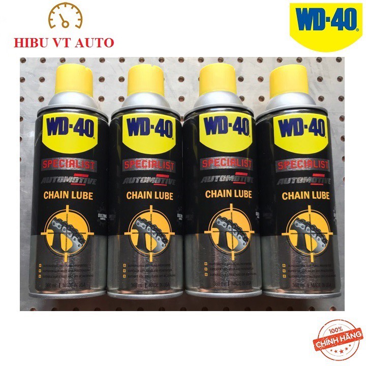 Dầu sên xích Chain Lube WD-40 Specialist Automotive 360ml