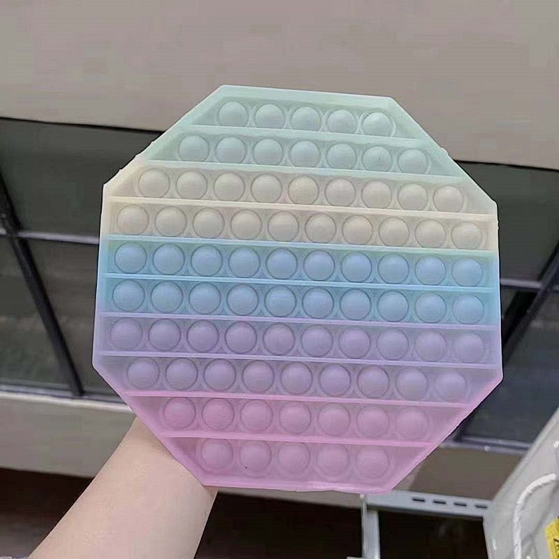 Big Size 20cm Pop It Color Change in the Sun Push Bubble Fidget Sensory Toy Autism Special Needs Stress Reliever Popit