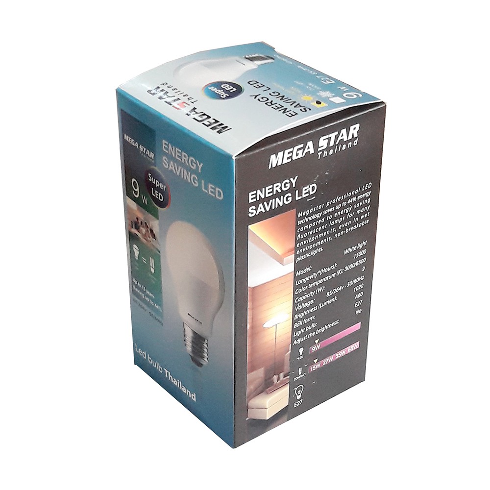 Combo 10 Bóng đèn Megastar LEDBulb 7W E27 6500k  hoặc 3000k