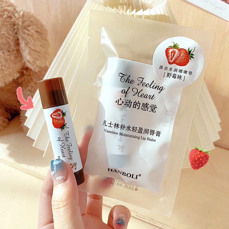 Son dưỡng có màu HANBOLI dạng thạch trái cây vaseline màu tiệp da Zuzu Cosmetic HUBEAUTY