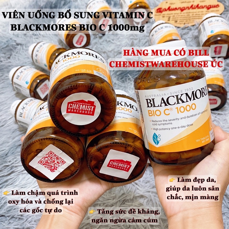 VIÊN UỐNG BỔ SUNG VITAMIN C BLACKMORES BIO C® 1000mg - FULL BILL MUA TẠI ÚC