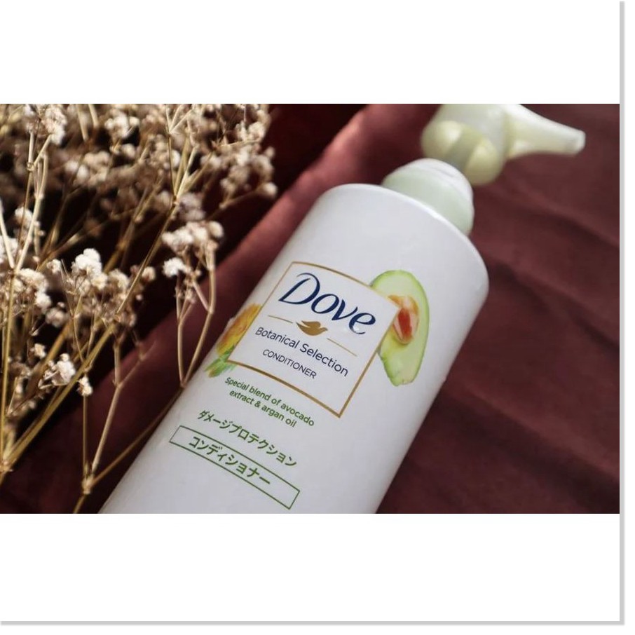 [Mã giảm giá] [500g] Dầu Xả Giúp Tóc Bóng Mượt, Phục Hồi Hư Tổn Dove Botanical Selection Conditioner
