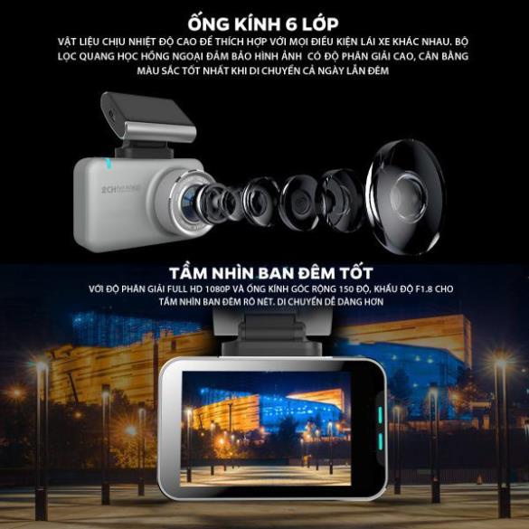 { HOT } Camera Hành Trình Trước Sau Anytek Z1 Full HD - Màn Cảm Ứng Tích Hợp Wifi Xem Trên Điện Thoại | BigBuy360 - bigbuy360.vn