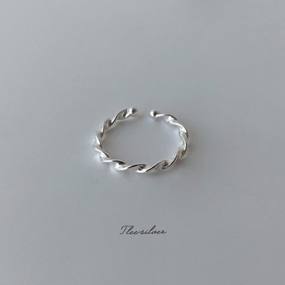 Nhẫn bạc TLEE TWISTED cá tính TLEE JEWELRY A0320
