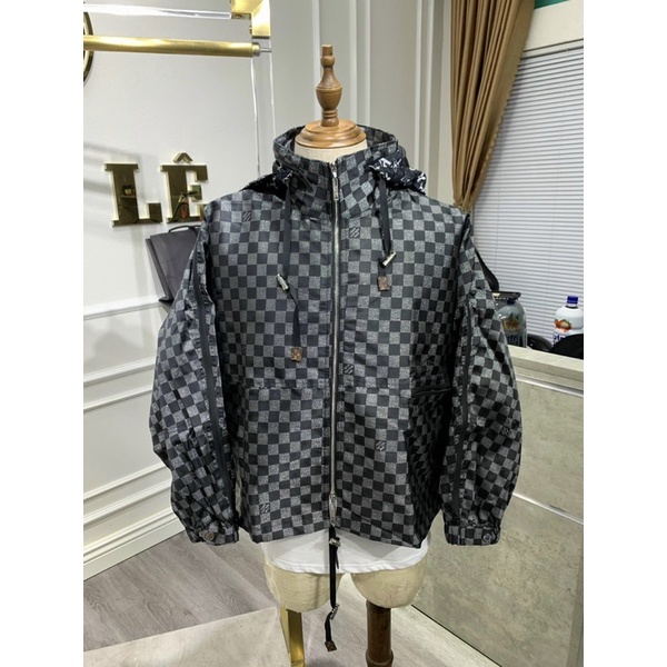 Áo khoác LV hoạ tiết 3 lớp cao cấp
