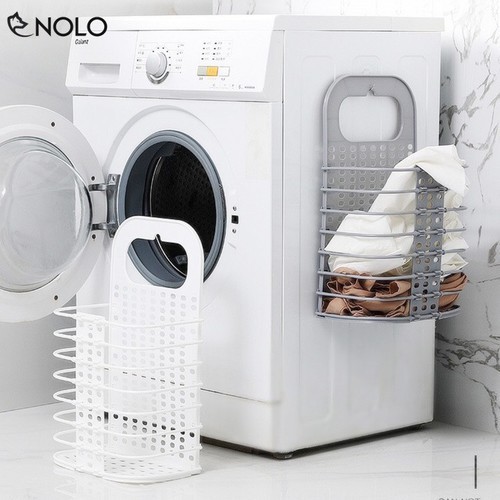 Giỏ đựng quần áo trước khi giặt treo tường thiết kế thông minh có thể gấp gọn tiện lợi
