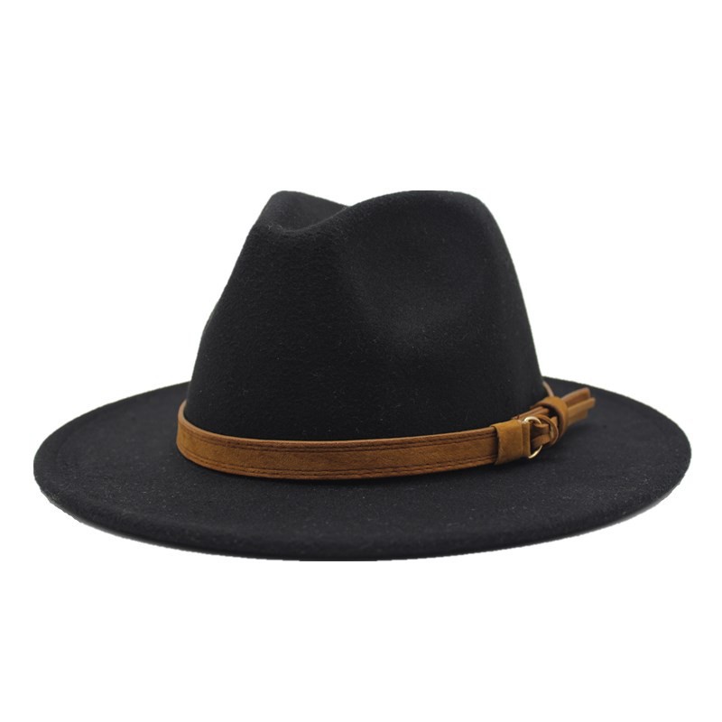 Mũ Phớt Fedora Nam Nữ Cao Cấp Vành Rộng Mugout FN01  - Nón Phớt Vintage Thời Trang Chất Nỉ | Mũ Chất HN