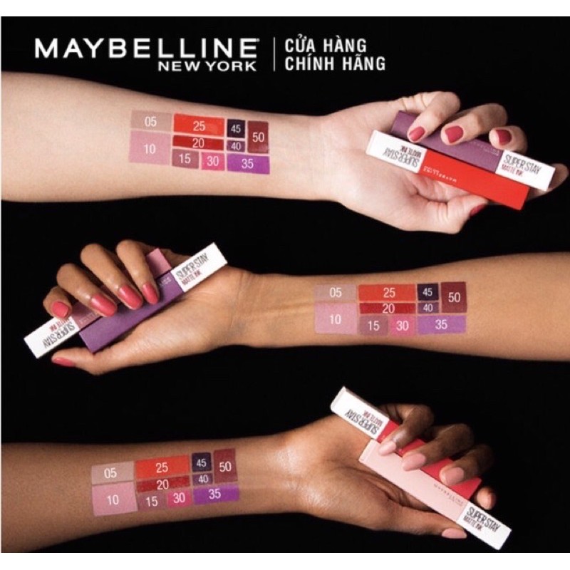 Son Kem Lì Maybelline New York Superstay Matte Ink 50 Voyager 5ml