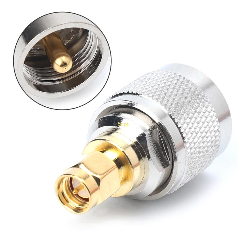 Đầu Nối Mạ Niken PL259 UHF Sang SMA