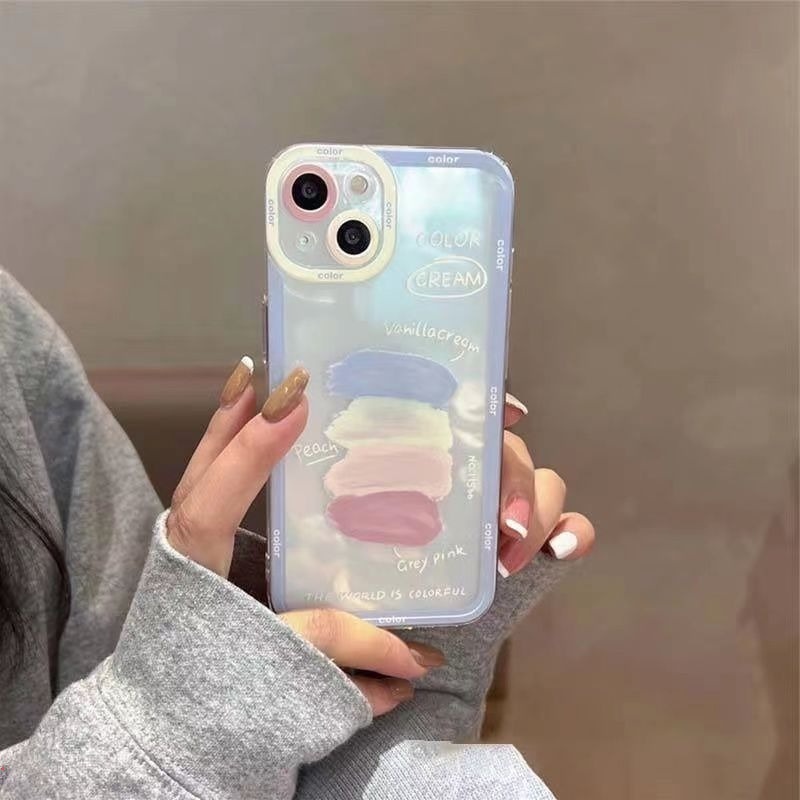 Ốp Điện Thoại Silicon Mềm Trong Suốt Chống Sốc Sơn Dầu Cho Iphone 13 12 11 Pro MAX X XR XS MAX 6 7 8 Plus