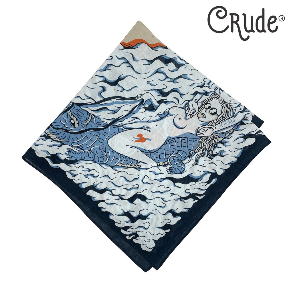 Khăn Bandana Retro họa tiết Samsara - Crude VN