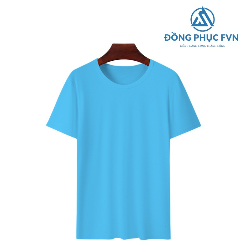 (MUA 2 TẶNG 1) Áo thun nam cổ tròn màu Xanh  vải Cotton co giãn ,dày dặn, form Xlim Fit .