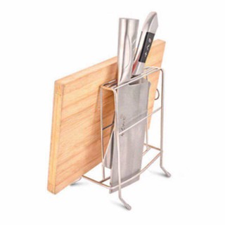 Giá thớt inox có chỗ để dao tiện dụng
