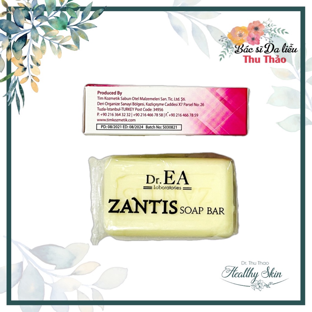 XÀ PHÒNG DR.EA ZANTIS SOAP BAR HỖ TRỢ GIẢM MỤN DÀY SỪNG NANG LÔNG