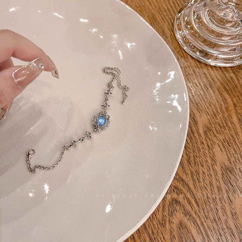 Vòng Tay Đính Đá Zircon Hình Hành Tinh Tinh Xảo Thời Trang Cho Nữ