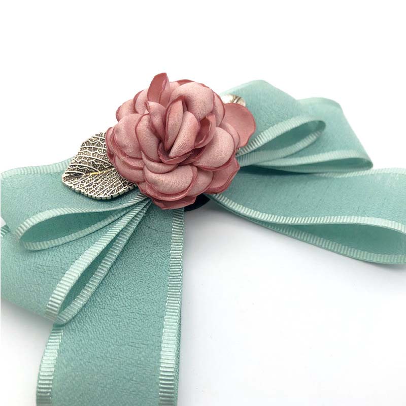 Ghim cài áo hình nơ hoa hồng 3D thời trang cho nữ