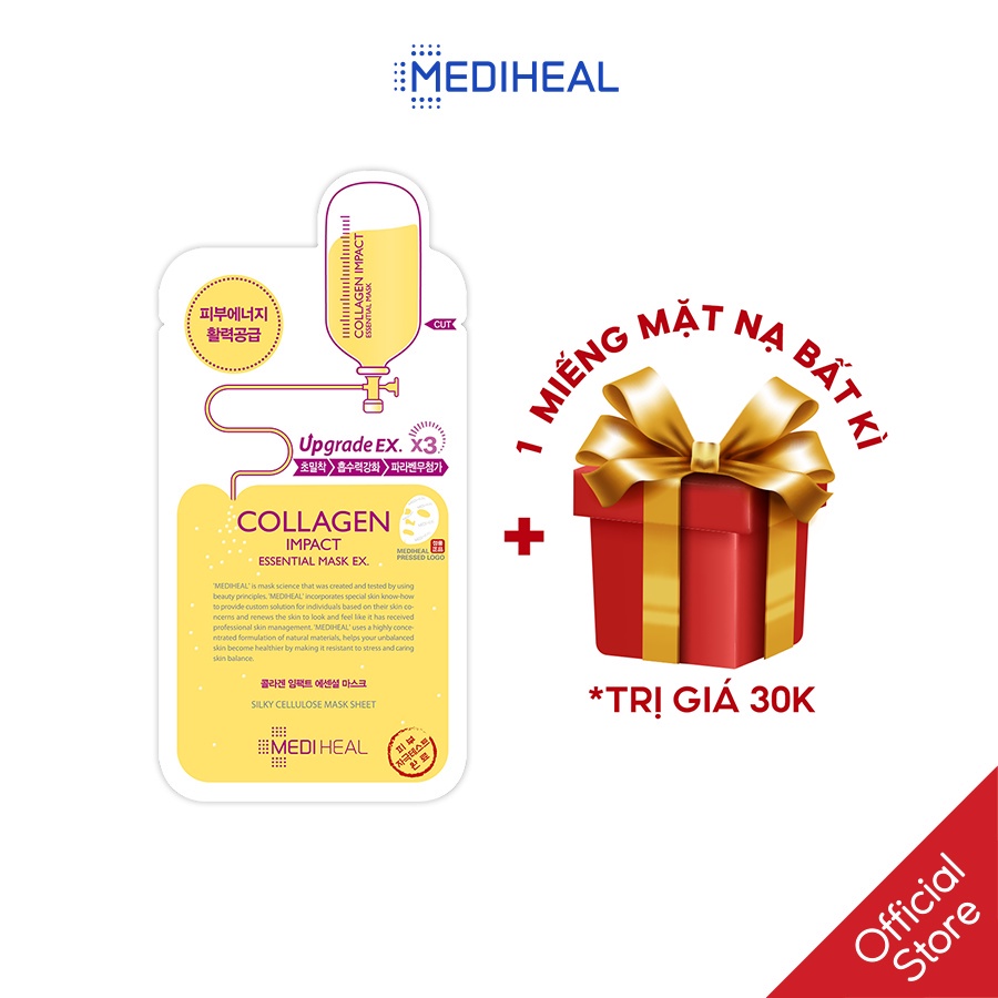 Mặt Nạ Collagen Ngăn Ngừa Lão Hóa Da Mediheal Collagen Impact Essential Mask EX 24ml [K3]