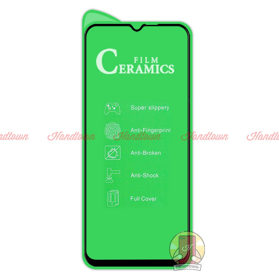 Kính Cường Lực Realme C3 Realme C3i Ceramics Cường Lực Dẻo 100D Full Màn Đen Full Keo Siêu Dẻo Siêu Mỏng Chống Vỡ Viền