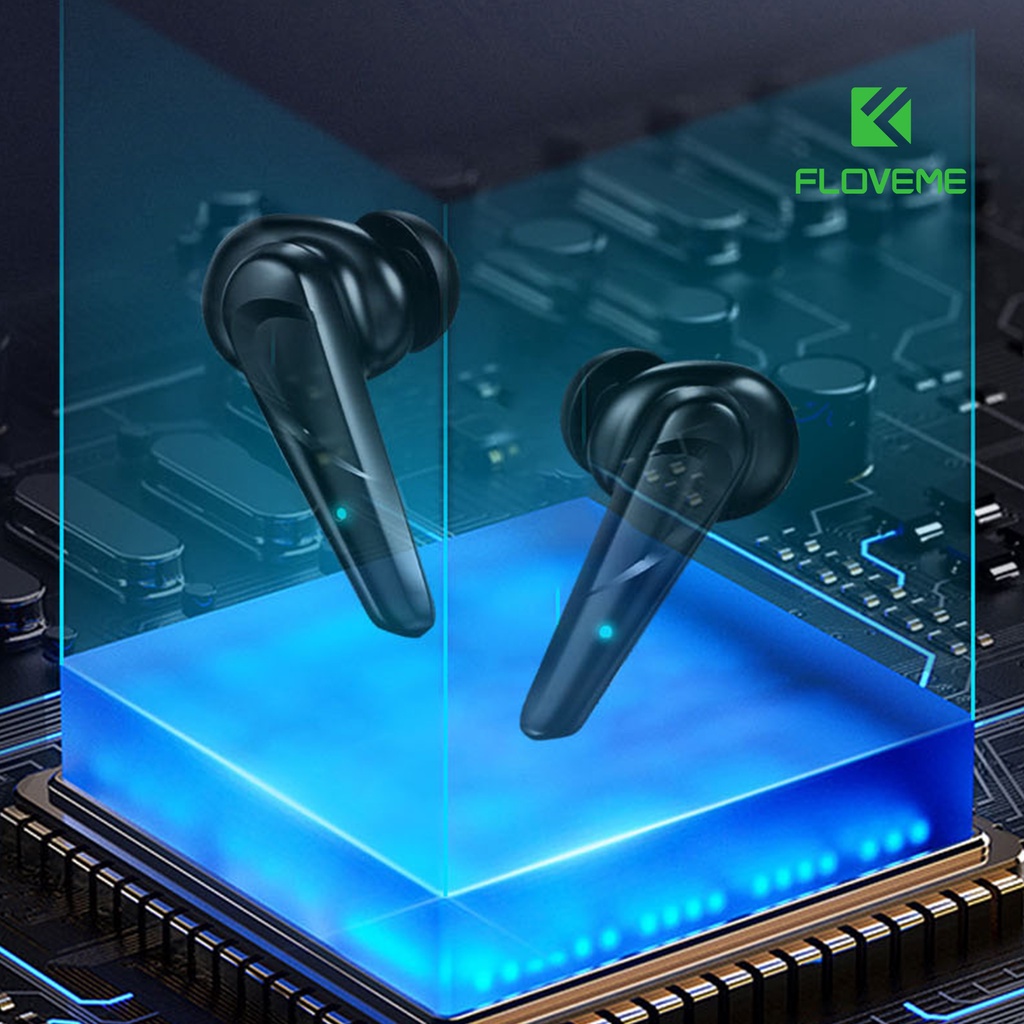 Tai nghe không dây gaming Bluetooth 5.0 FLOVEME TWS G11 -  Bass mạnh mẽ, có mic với độ trễ cực thấp,Chống nước IPX5