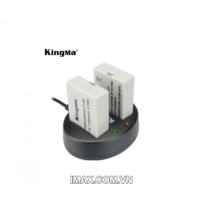 Combo pin sạc Kingma cho Canon LP-E8