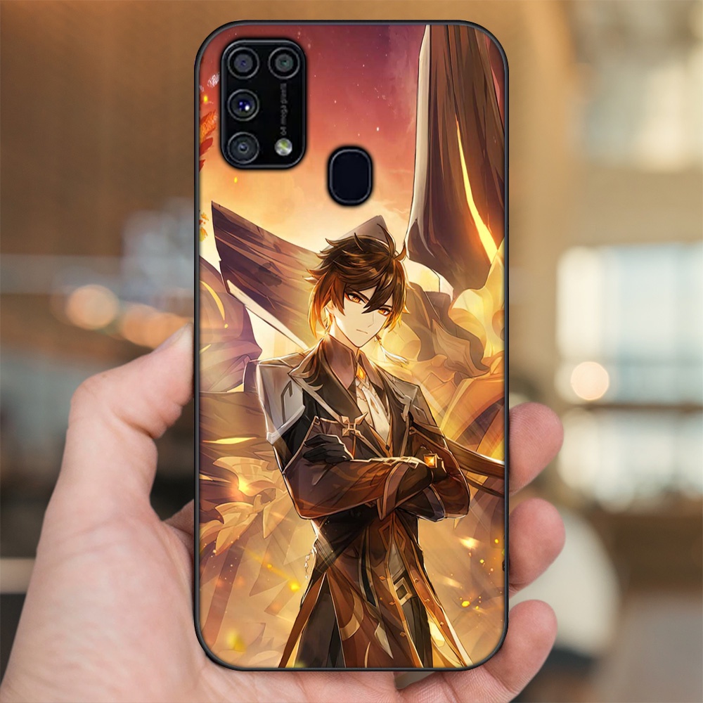 Ốp lưng Samsung M31 viền đen in hình Zhongli Genshin Impact
