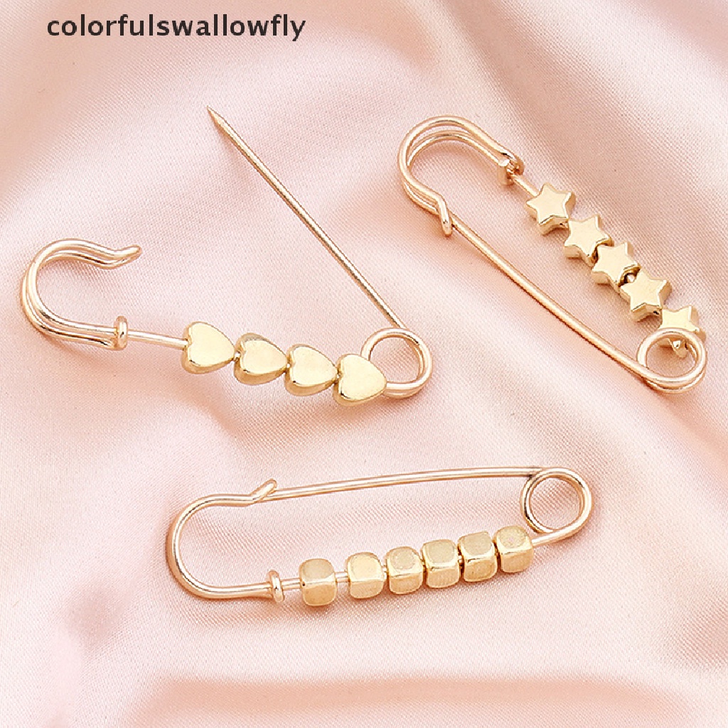 Ghim Cài Thắt Lưng Quần Áo Hình Ngôi Sao / Trái Tim Nhiều Màu Sắc Có Thể Điều Chỉnh Được CSF