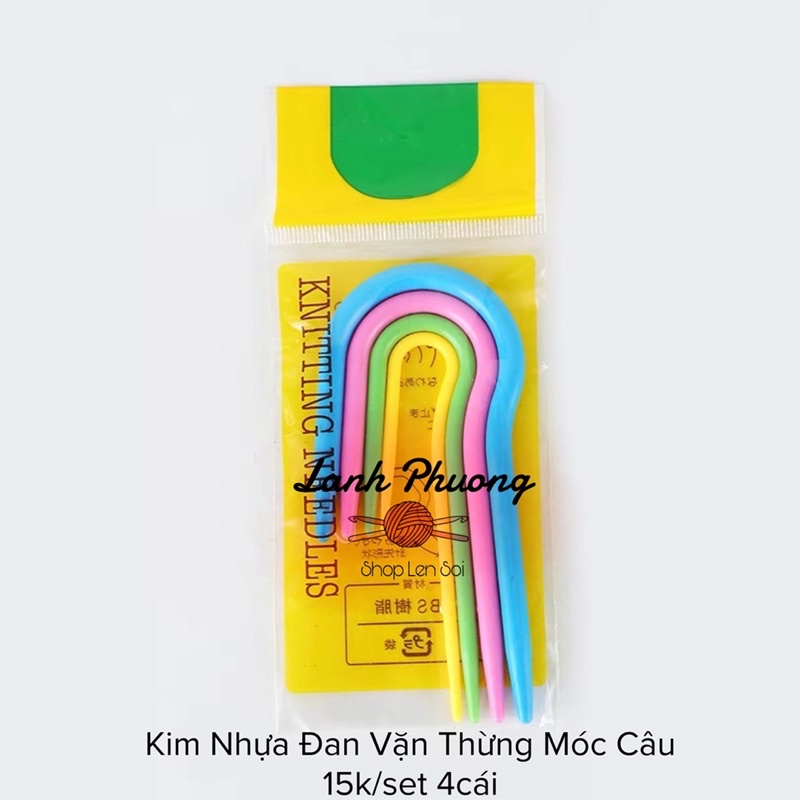 Kim Đan Vặn Thừng Nhựa Móc Câu Set 4 Cái