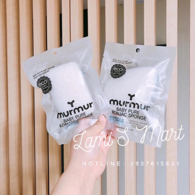BÔNG TẮM, BÔNG RỬA MẶT CAO CẤP ORGANIC MURMUR MADEINKORE [LAMIMART]