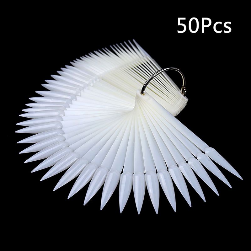 Set 50 Thẻ Móng Giả Luyện Tập Hình Quạt