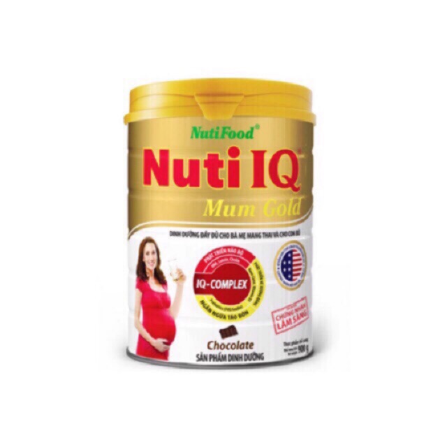 Sữa Nuti IQ mum gold hương socola 900g