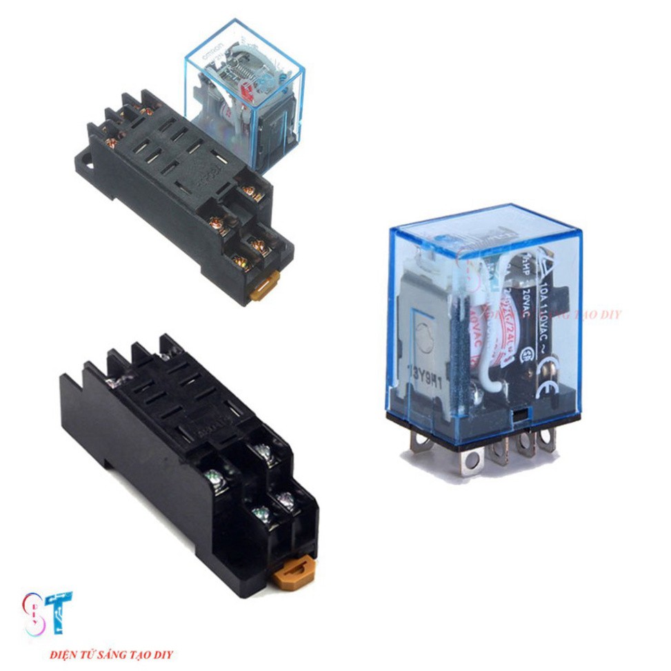 Relay, rơ le omron, relay omron 220v 12v 24v, rơ le trung gian, relay trung gian [Hàng Xịn]