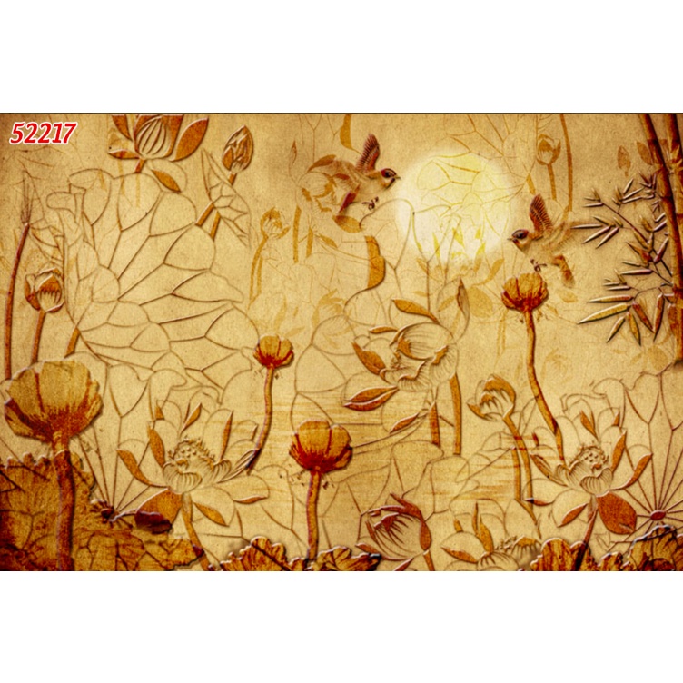 Tranh dán phòng thờ, bàn thờ trúc chỉ 3D 5D không thấm nước, không lo trôi màu