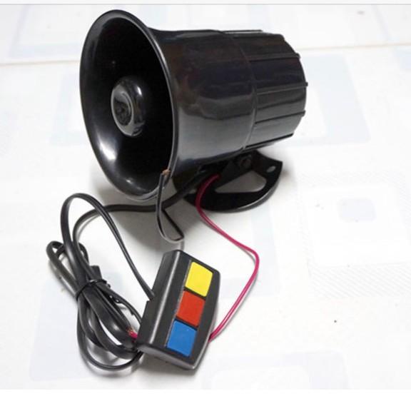 Còi hú  âm thanh lớn 110dB công suất 30W, ó 3 chế độ cho xe máy, ô tô, báo trộm, nhà xưởng