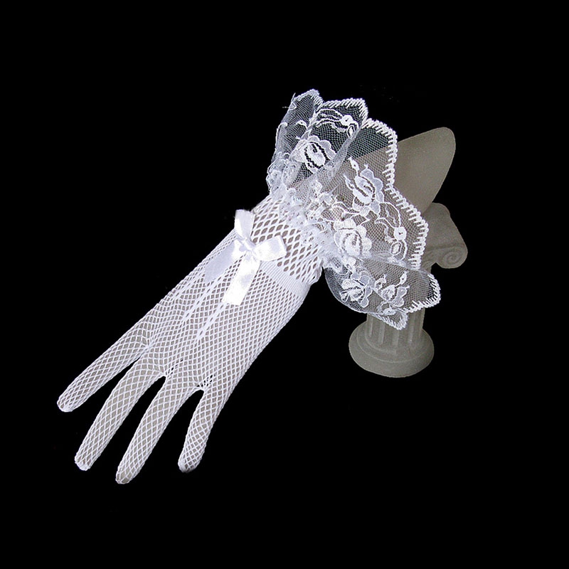 Găng Tay Ren Buộc Nơ Thời Trang Cô Dâu