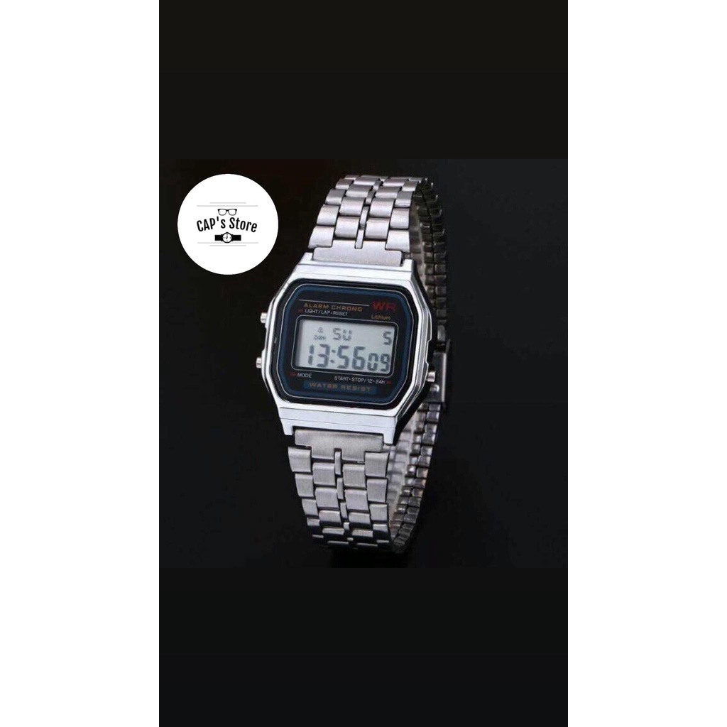 Đồng hồ thể thao nam nữ WR điện tử, full chức năng dáng casio dây kim loại | BigBuy360 - bigbuy360.vn